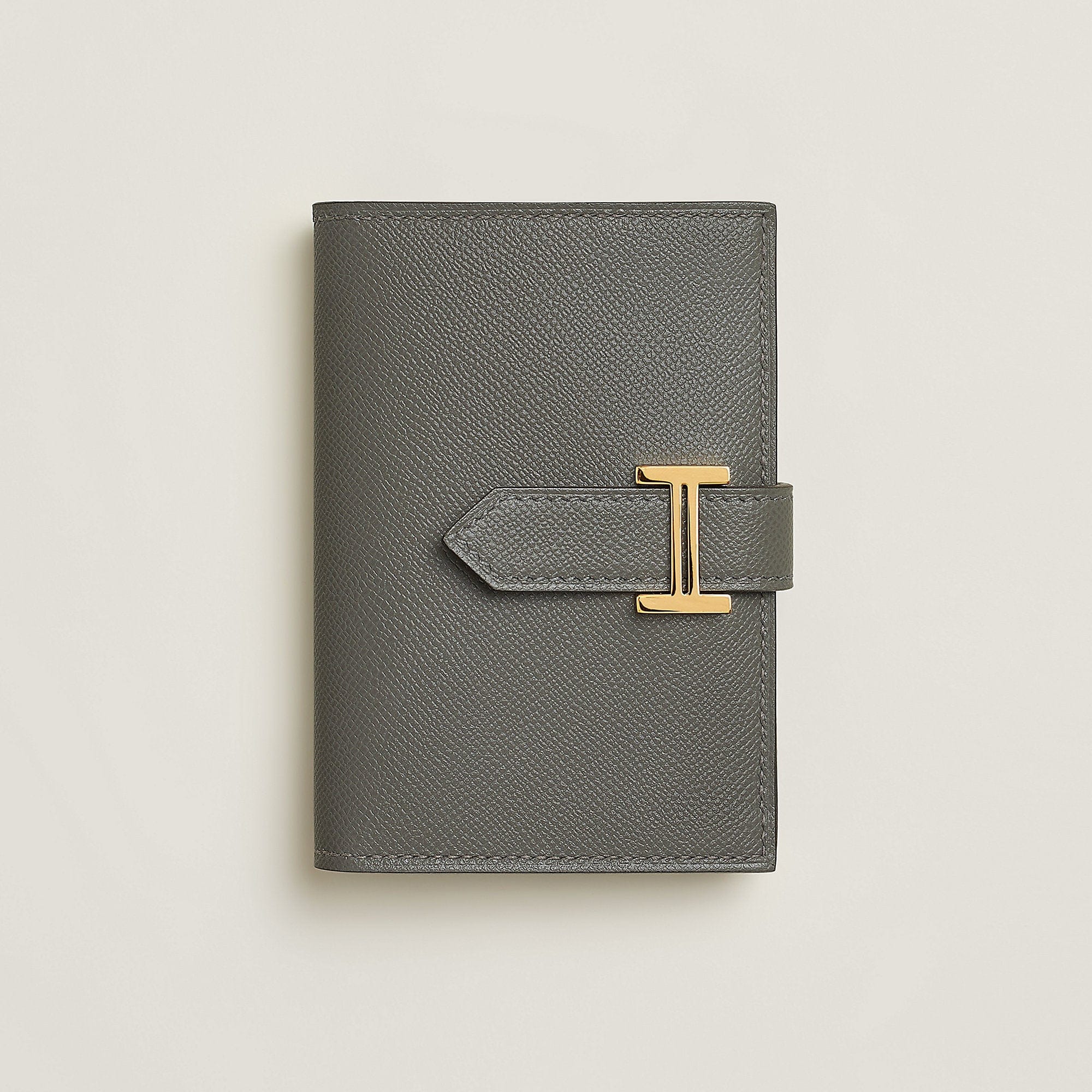 Hermes Bearn Card Holder Gris Meyer