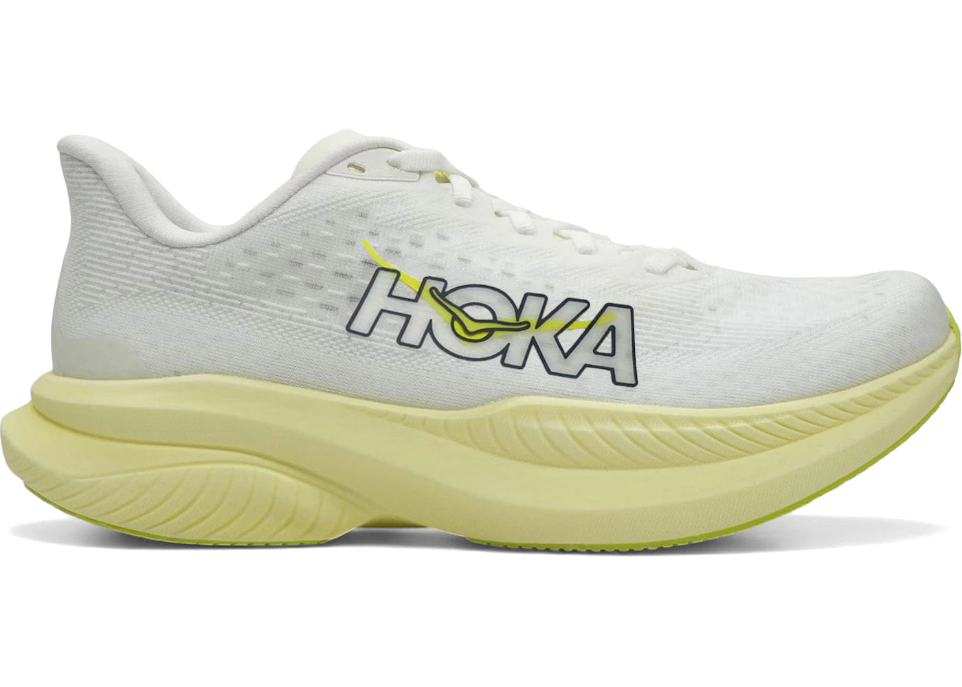 Hoka One One Mach 6 White Neon Hoka Citrus Womens