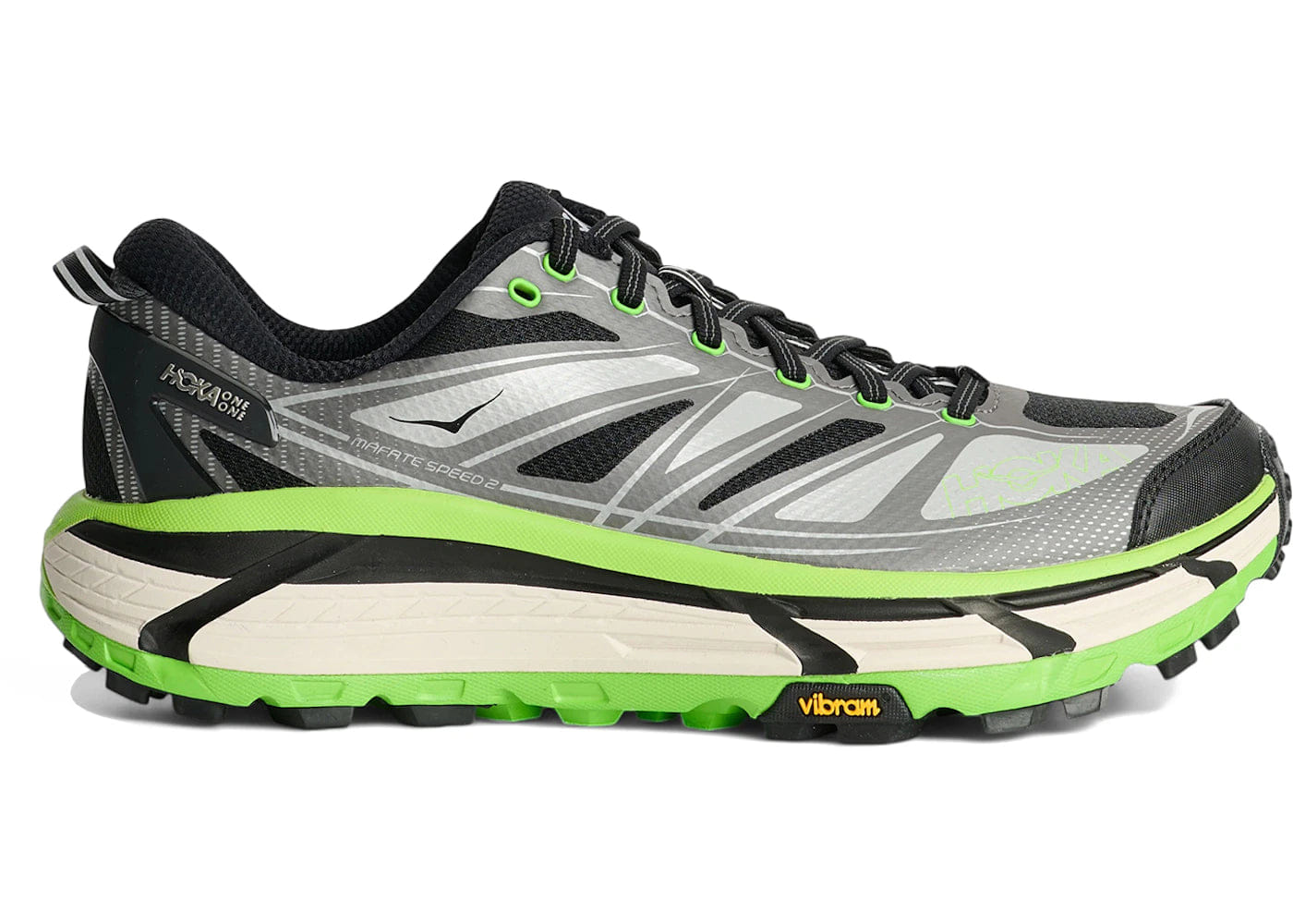 Hoka One One Mafate Speed 2 Black Electric Green