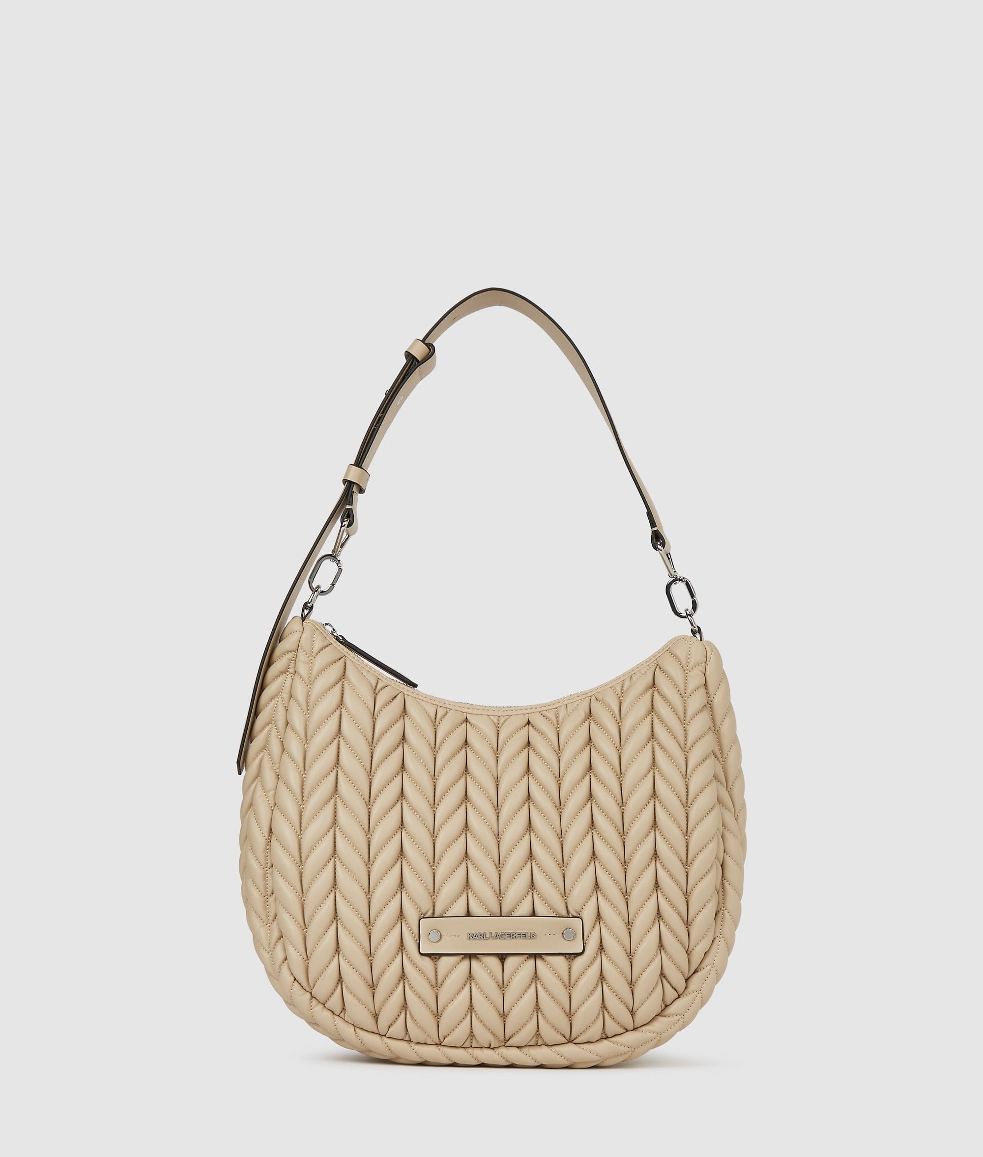 KarlLagerfeld Kweave Hobo Bag Safari