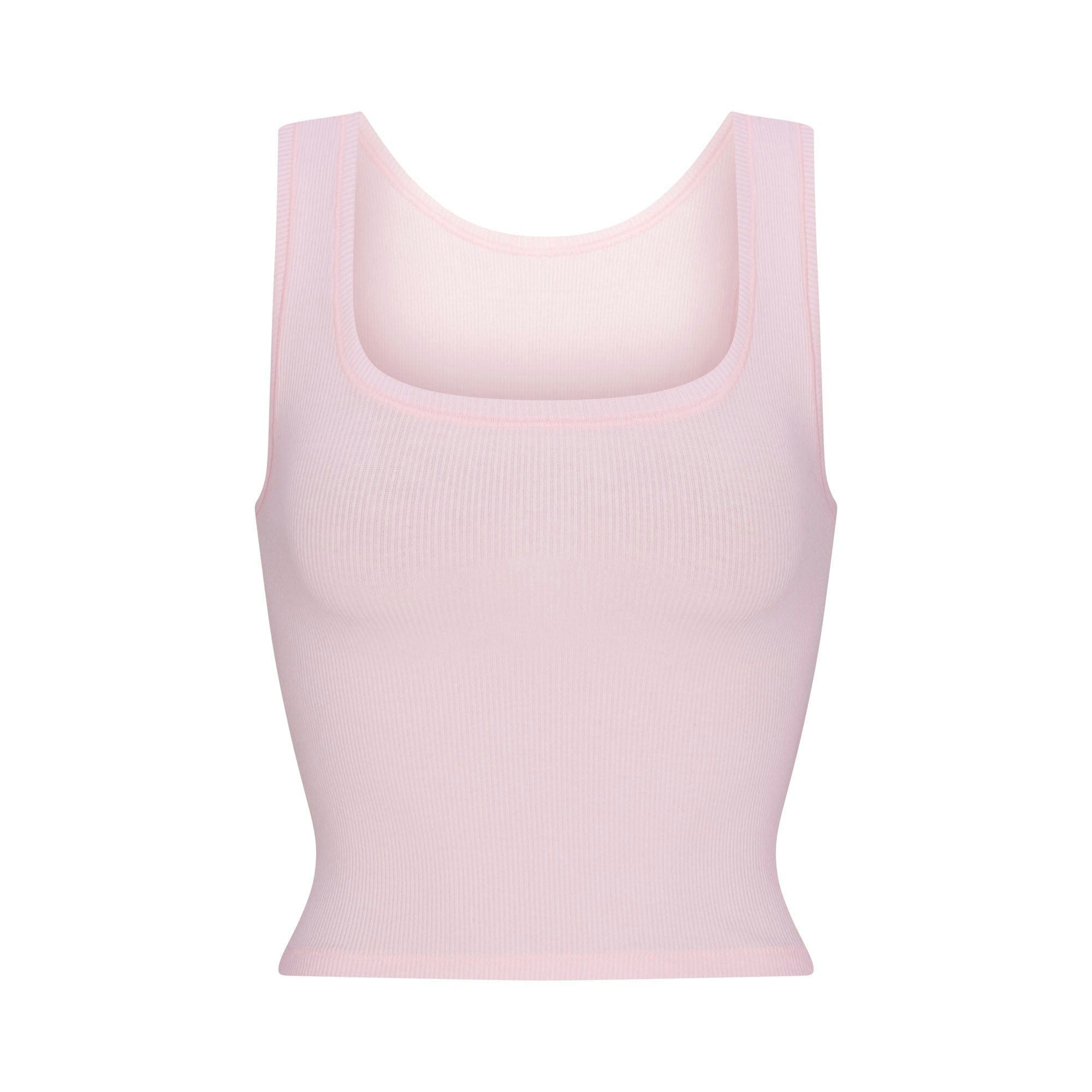 Skims Cotton Rib Tank Cherry Blossom
