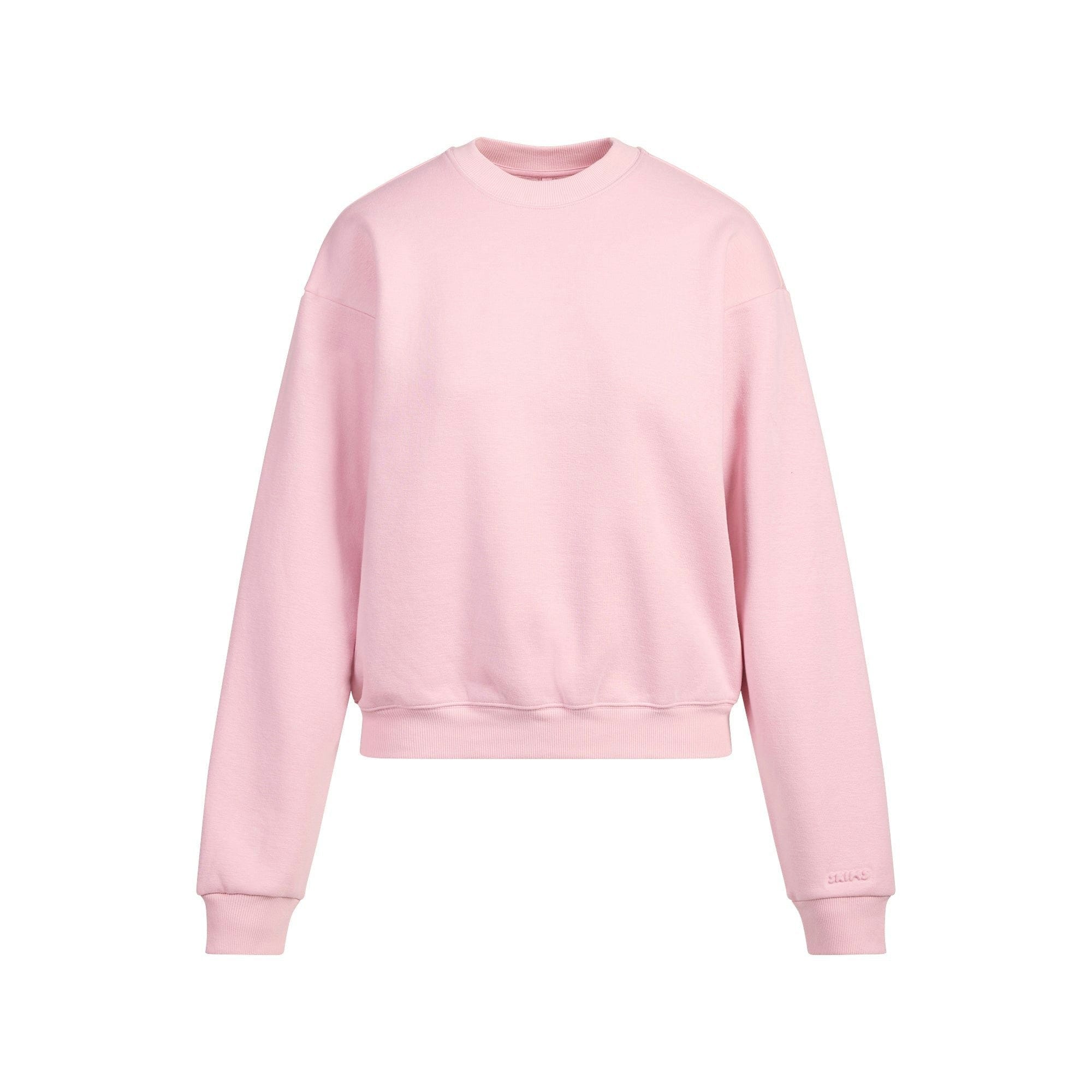Skims Cotton Fleece Classic Crewneck Halite