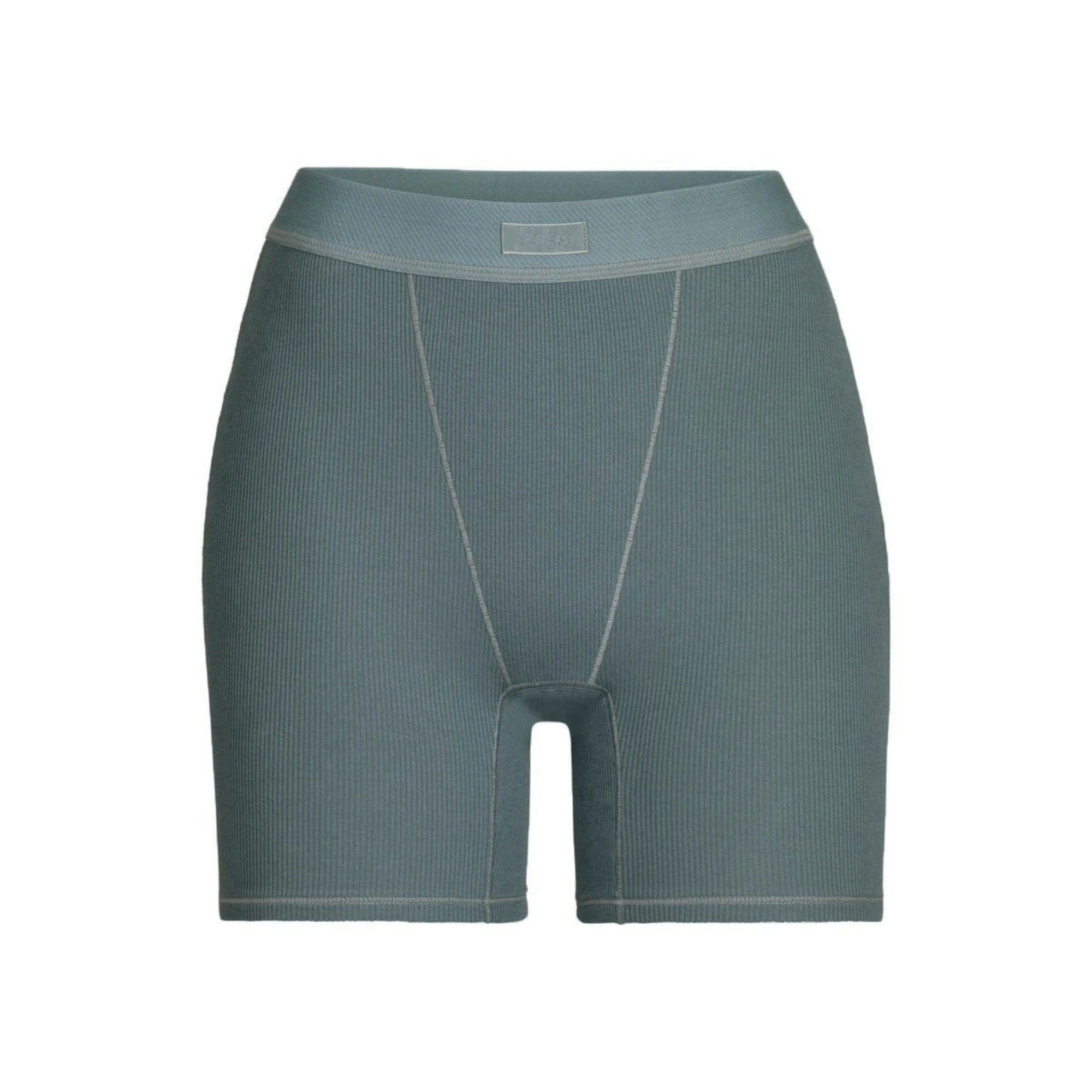 Skims Cotton Rib Boxer Kyanite