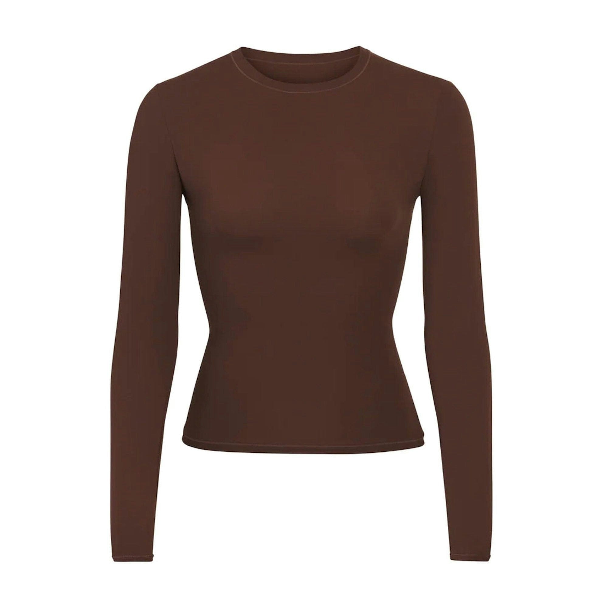 Skims Fits Everybody Long Sleeve T - Shirt Cocoa