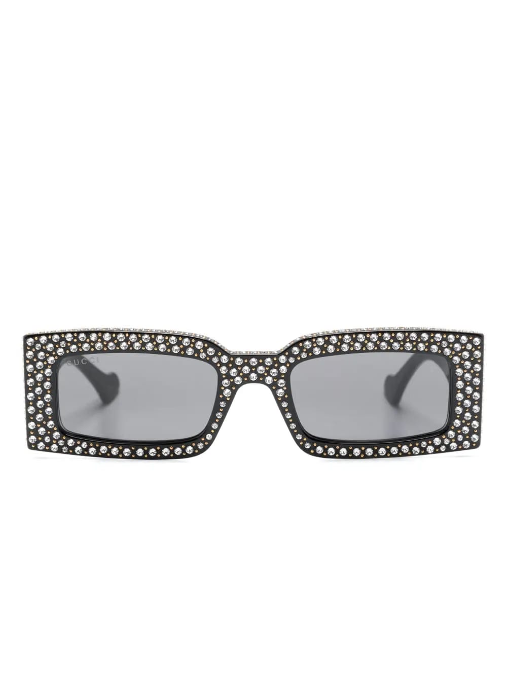 embellished rectangle-frame sunglasses