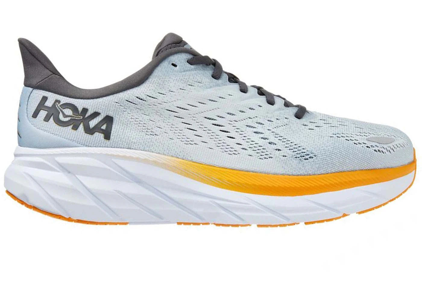 Hoka One One Clifton 8 Blue Fog Orange