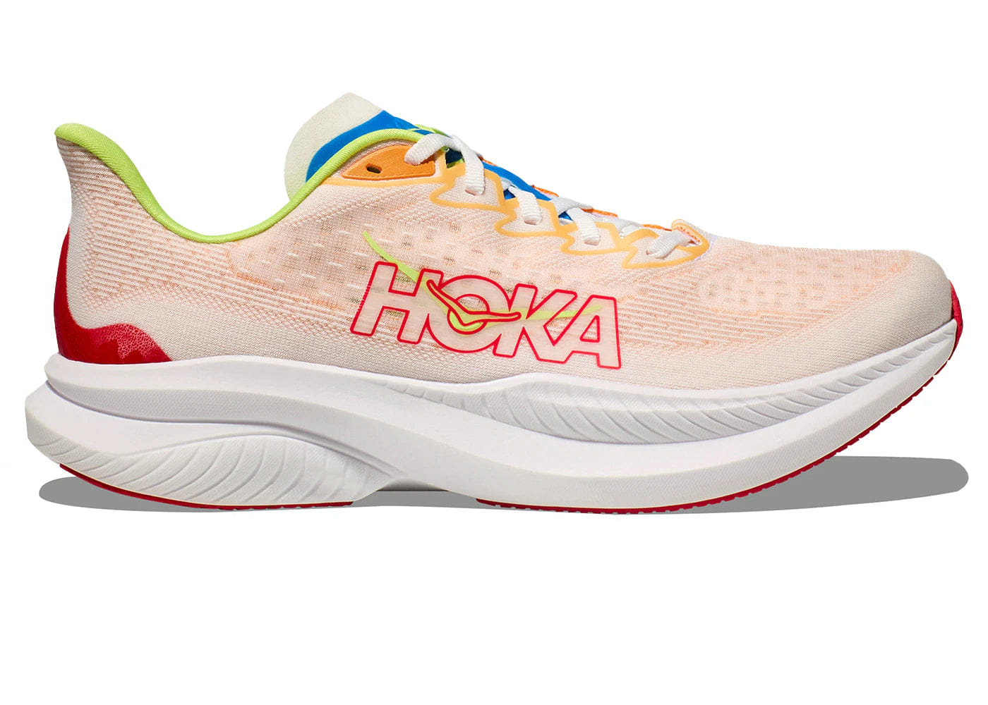 Hoka One One Mach 6 White Solar Flare