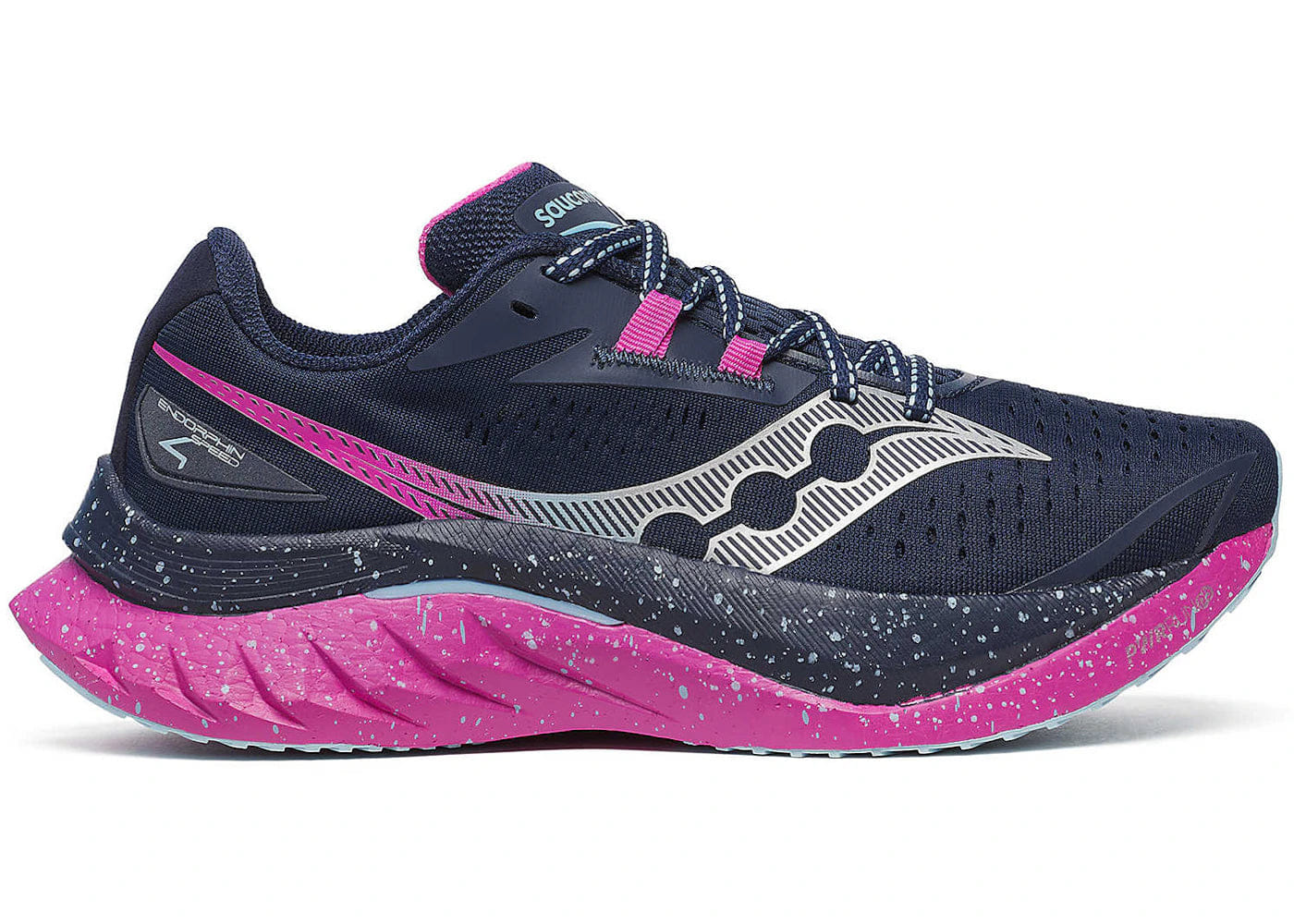 Saucony Endorphin Speed 4 Navy Fuchsia Womens