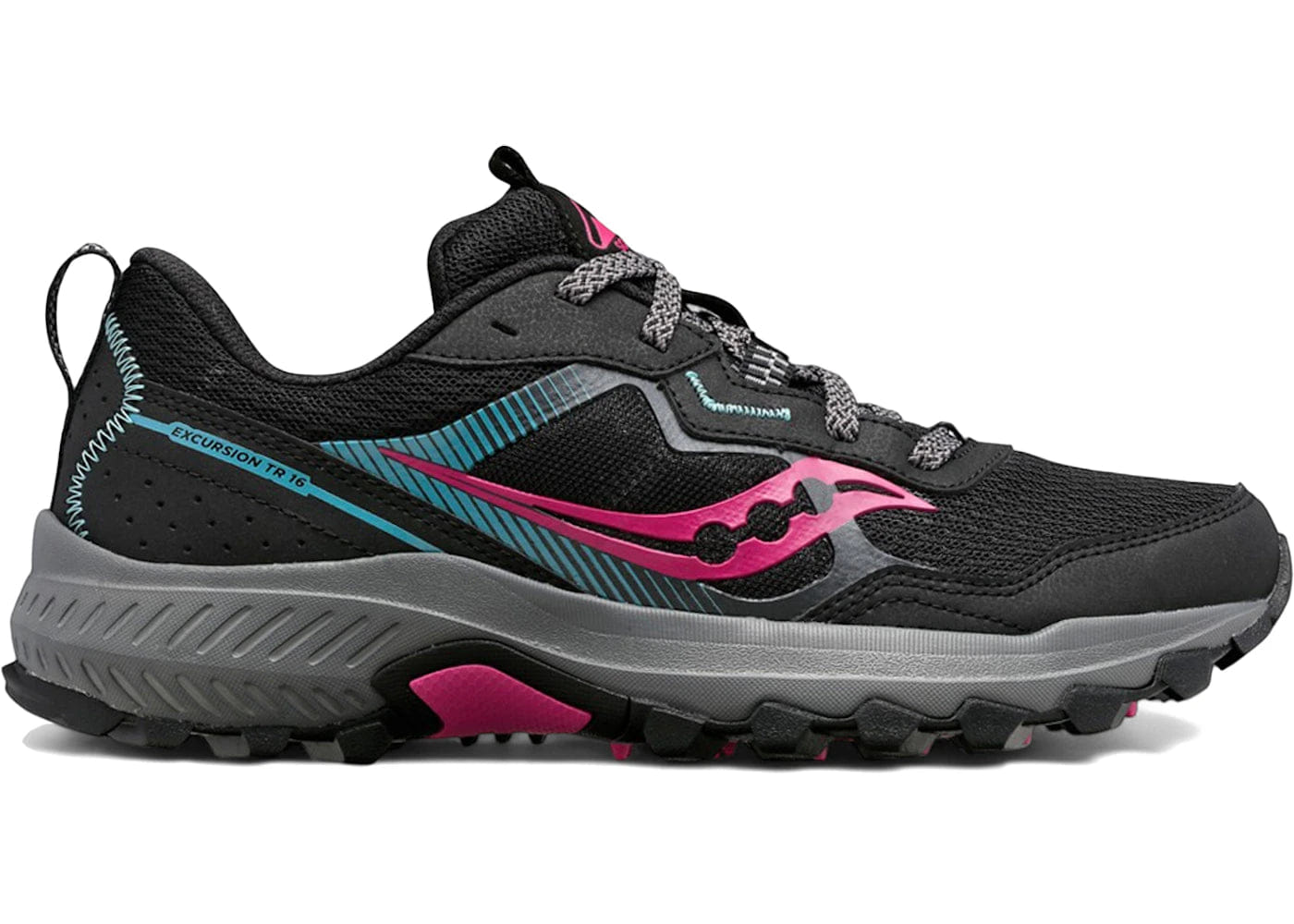Saucony Excursion Tr16 Black Fuchsia Womens