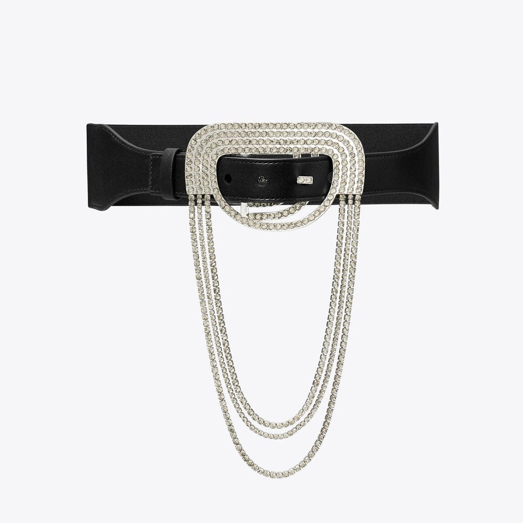 Tory Burch Embellished Belt Black
