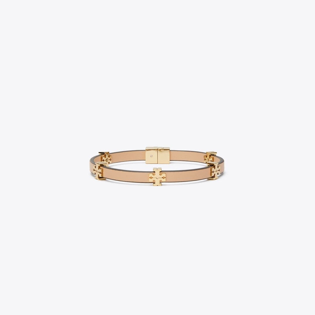 Tory Burch Icon Bio Bracelet Tory Gold / Classic Chestnut