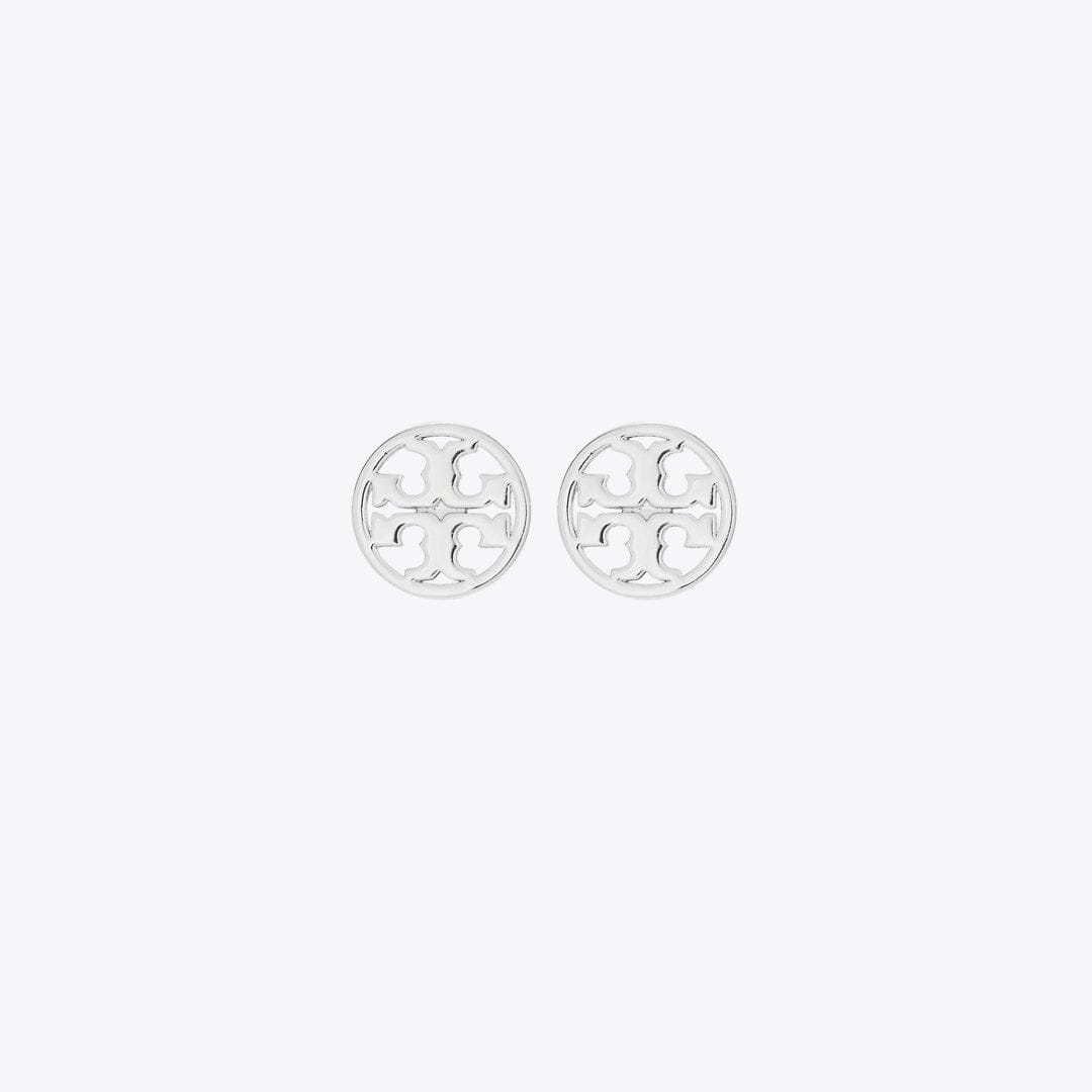 Tory Burch Icon Stud Earrings Tory Silver