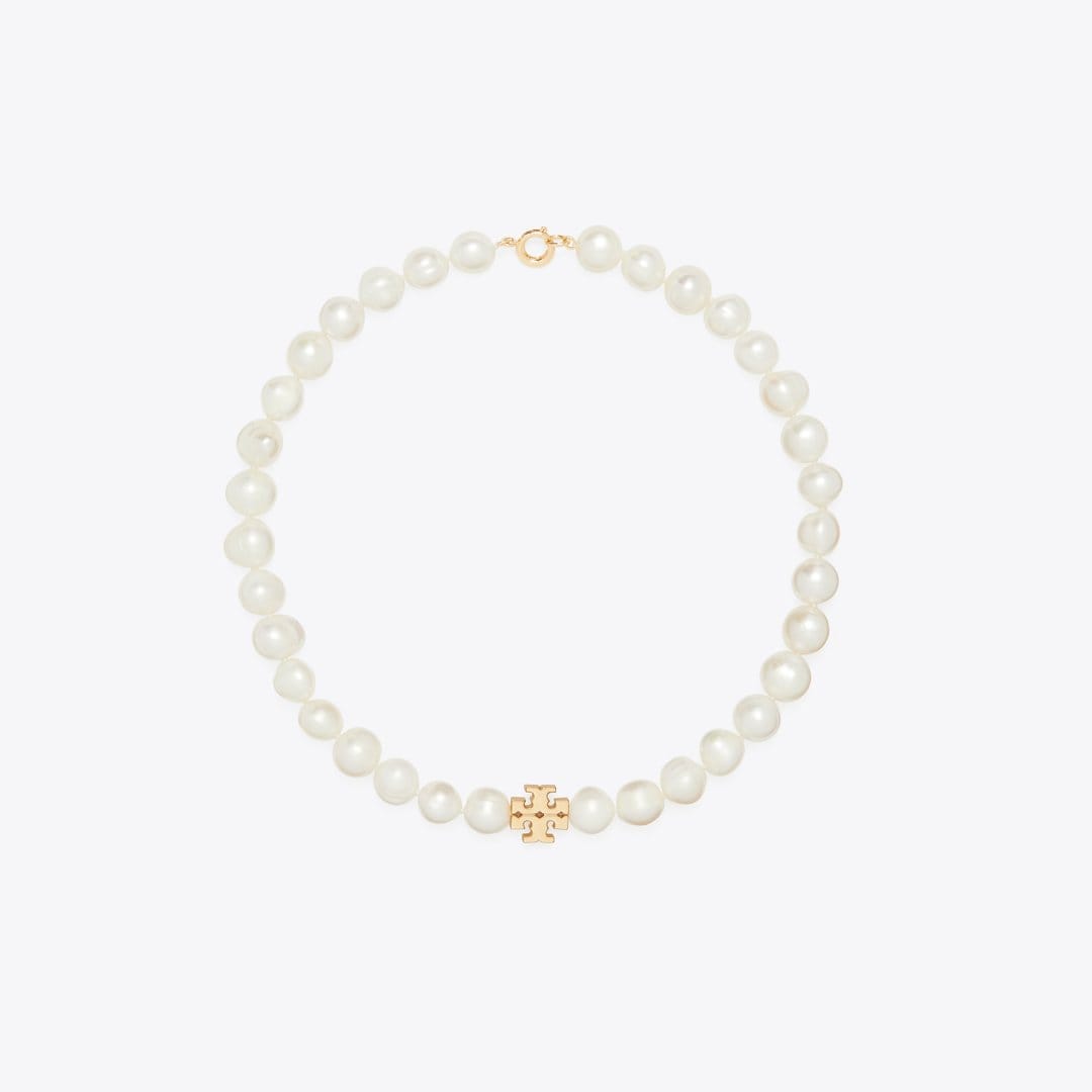 Tory Burch Moondance Pearl Necklace Tory Gold / Cream