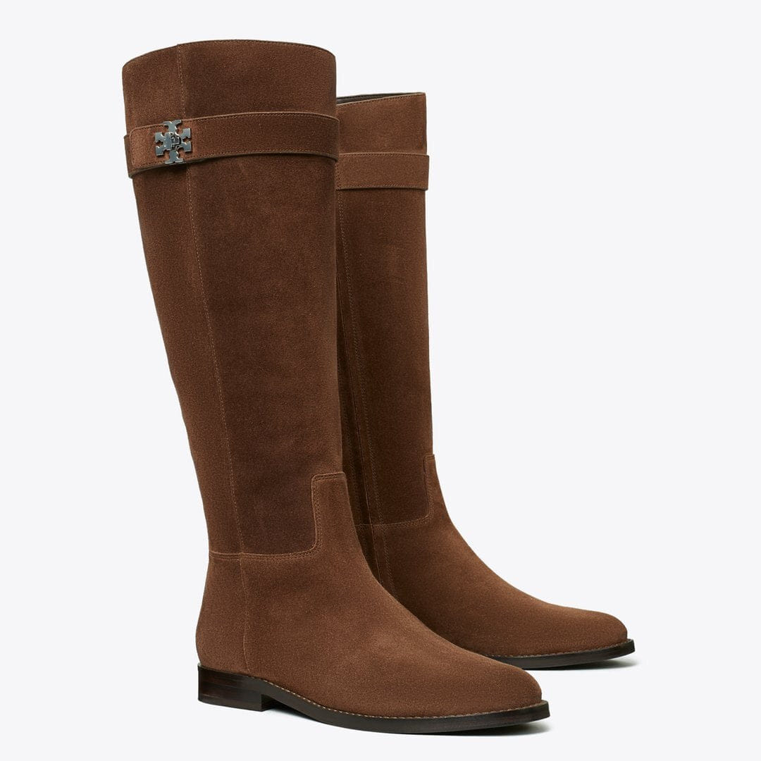Tory Burch Turnlock Riding Boot DARK COCOA