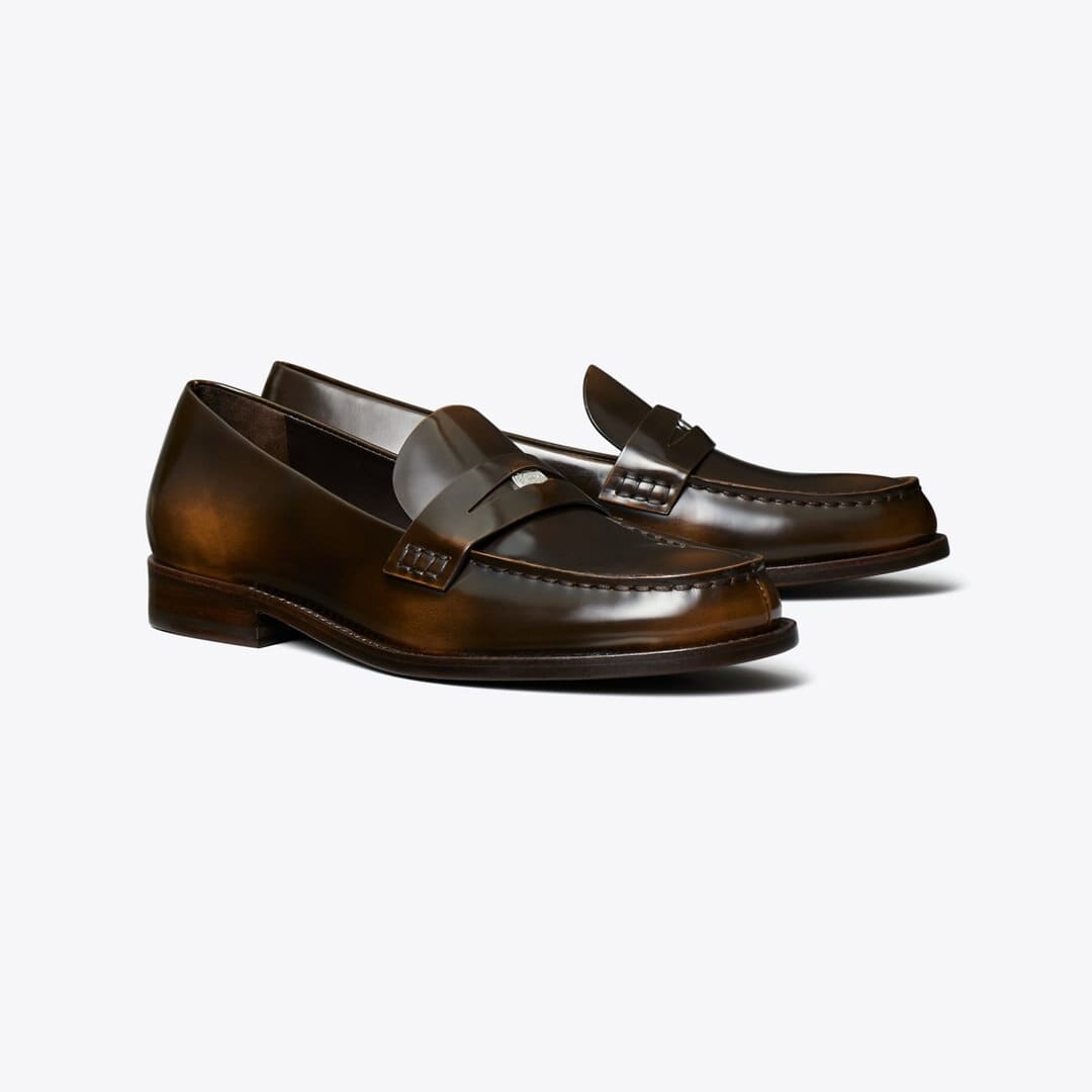Tory Burch Classic Penny Loafer BRUSHED CHOCOLATE