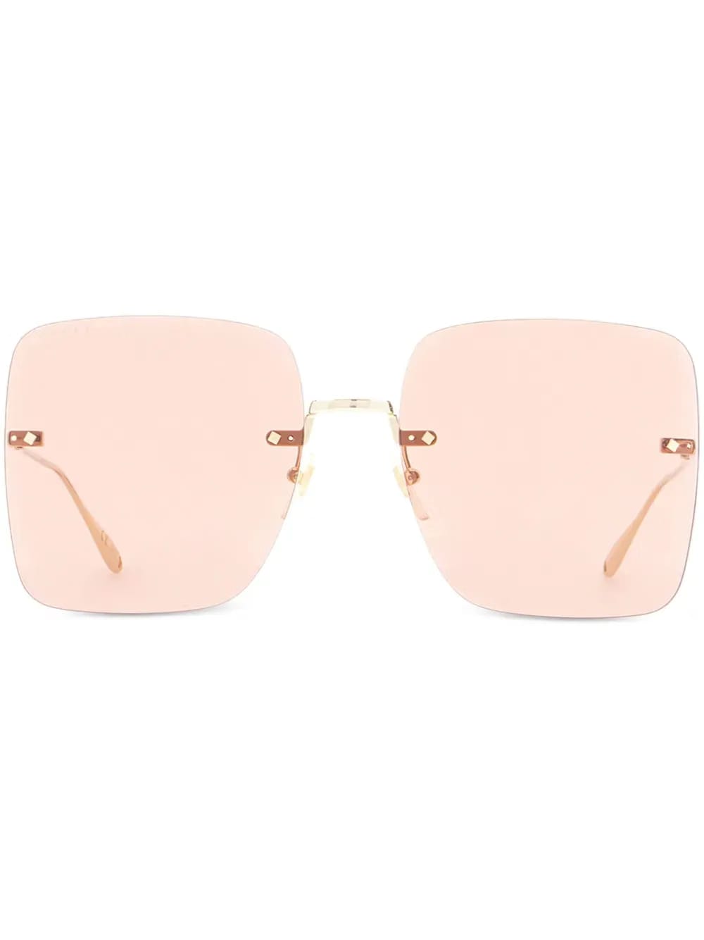 logo-charm square-frame sunglasses