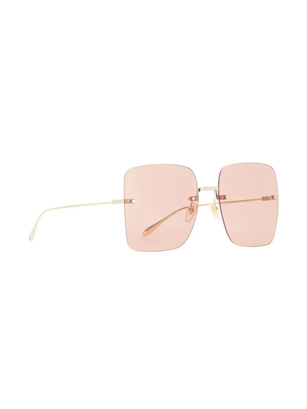 logo-charm square-frame sunglasses