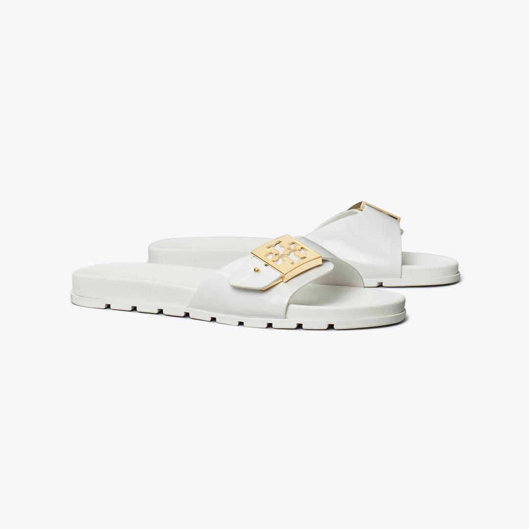 Tory Burch Mellow Slide WHITE / GOLD