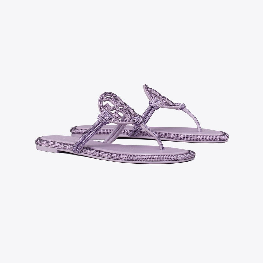Tory Burch Miller Pav Knotted Sandal DARK LILAC