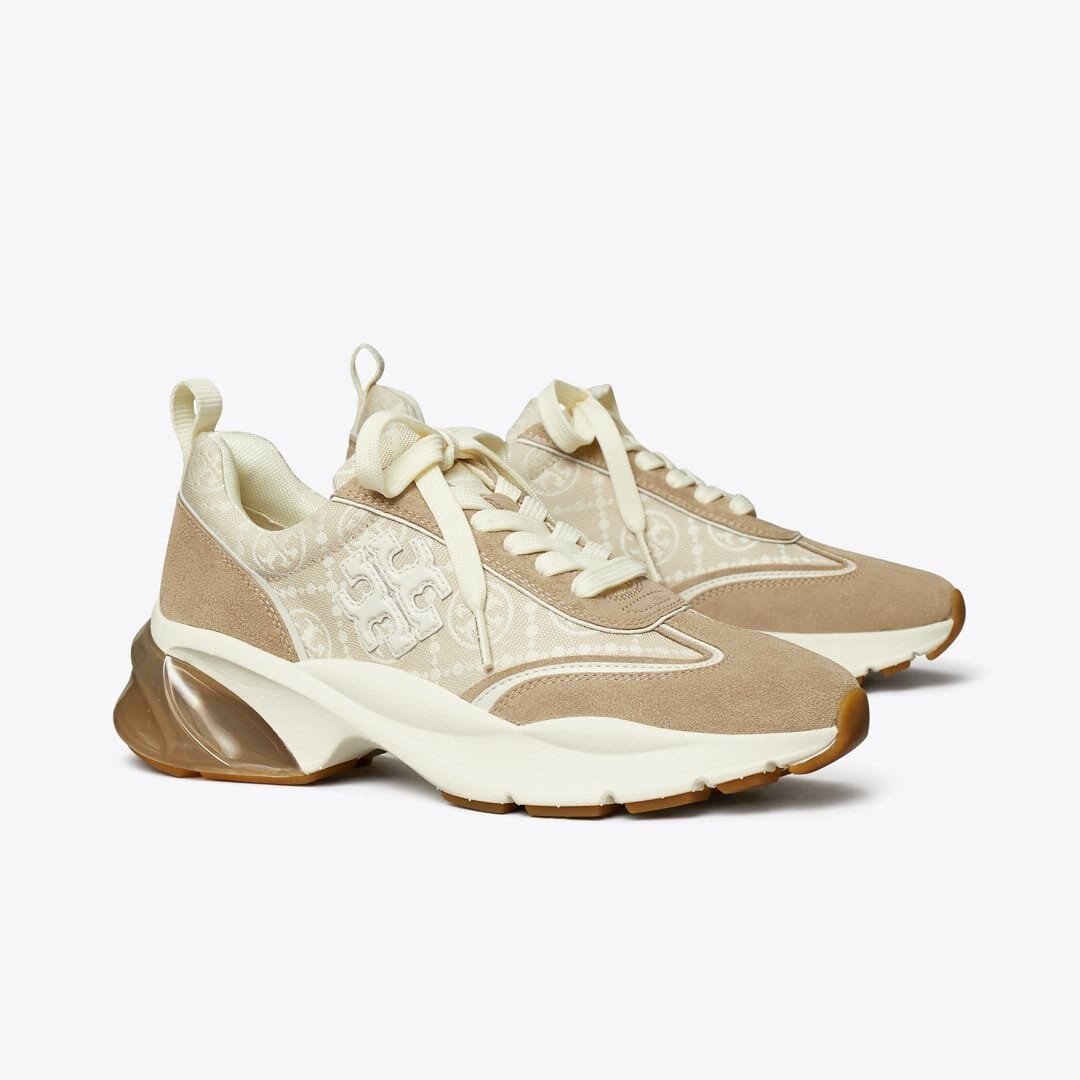 Tory Burch T Monogram Good Luck Trainer BIRCH / AVOLA