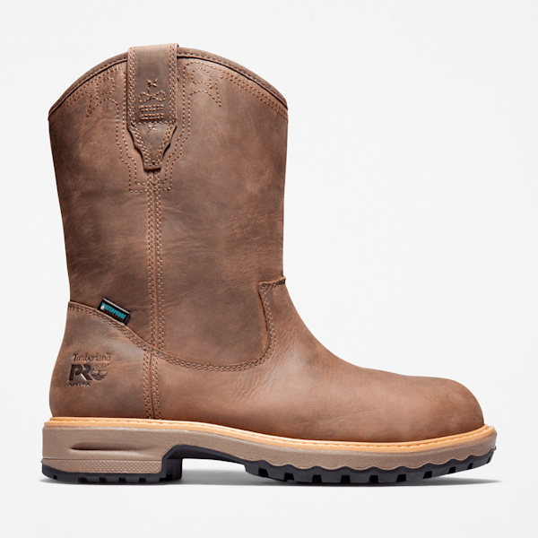 Timberland Ashlar Pull On Alloy Toe Waterproof Work Boot Turkish Coffee Brown Women'S