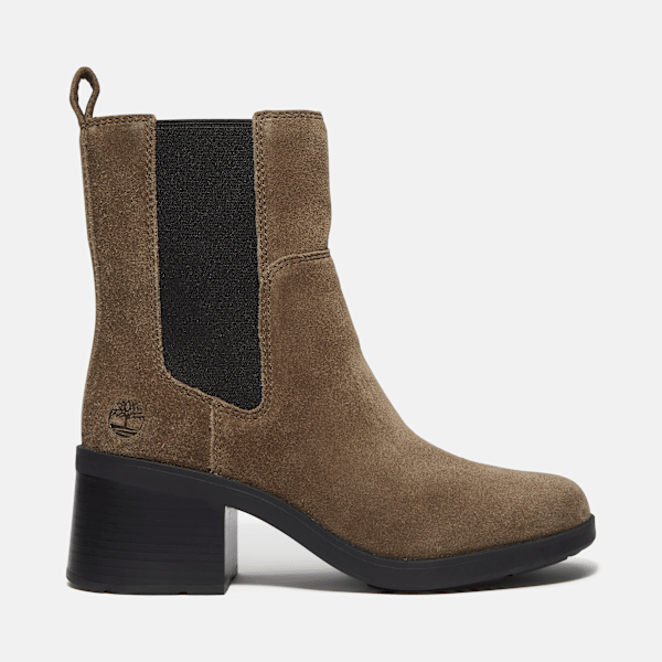 Timberland Bellevaux Chelsea Boot Dark Brown Suede/Black Women'S