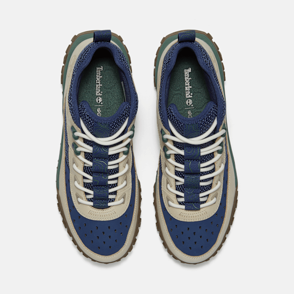 Timberland Greenstride Motion 6 Mid Perforated Sneaker Navy Nubuck/Light Beige Men'S