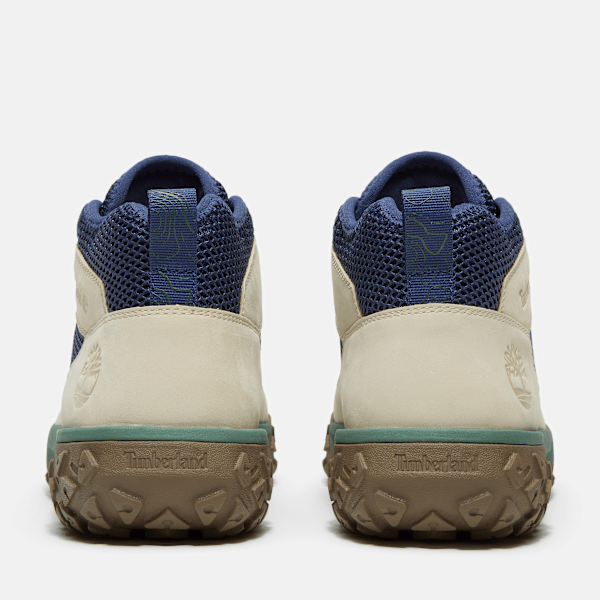 Timberland Greenstride Motion 6 Mid Perforated Sneaker Navy Nubuck/Light Beige Men'S