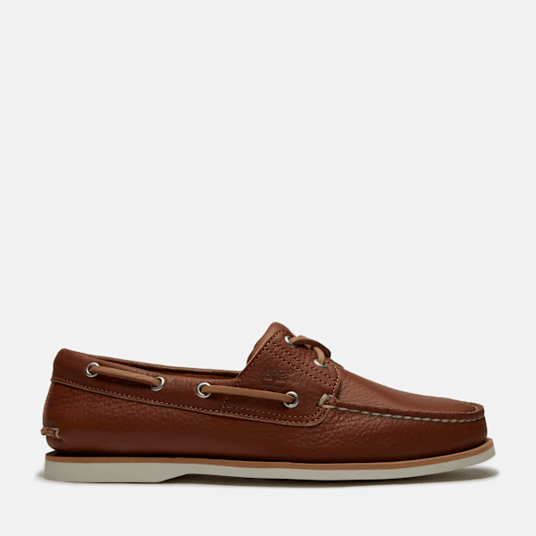 Timberland Lake House Classic 2-Eye Boat Shoe Rust Full-Grain Men'S