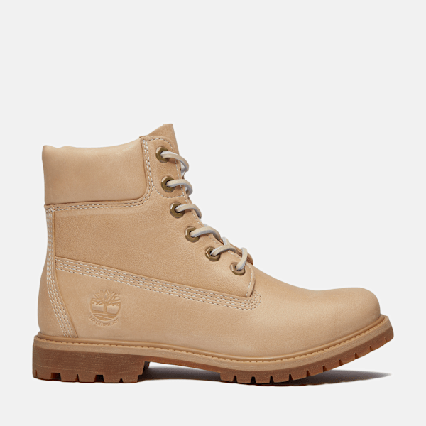 Timberland Premium 6-Inch Waterproof Boot Medium Beige Full-Grain Women'S