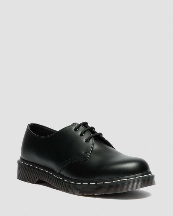Dr Martens 1461 White Stitch - Black