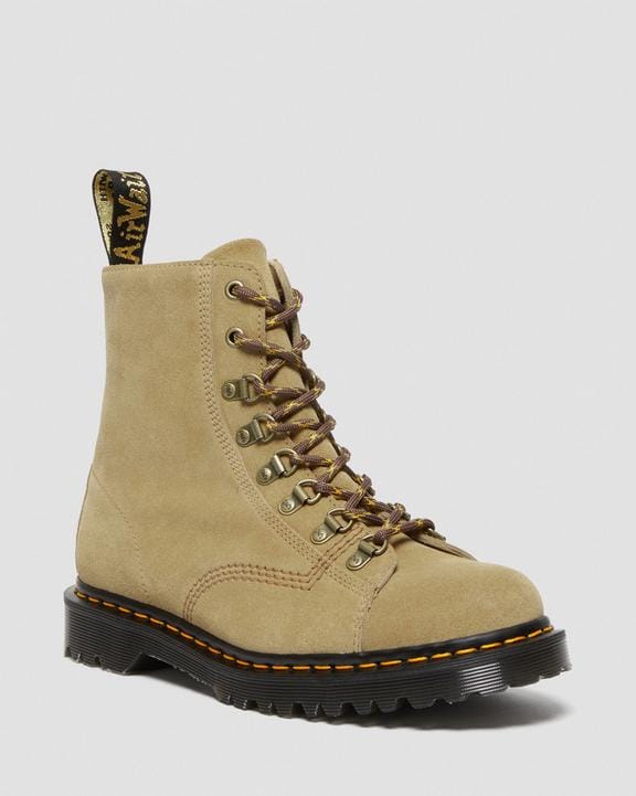 Dr Martens Barton Made In England Suede Boots - Sand