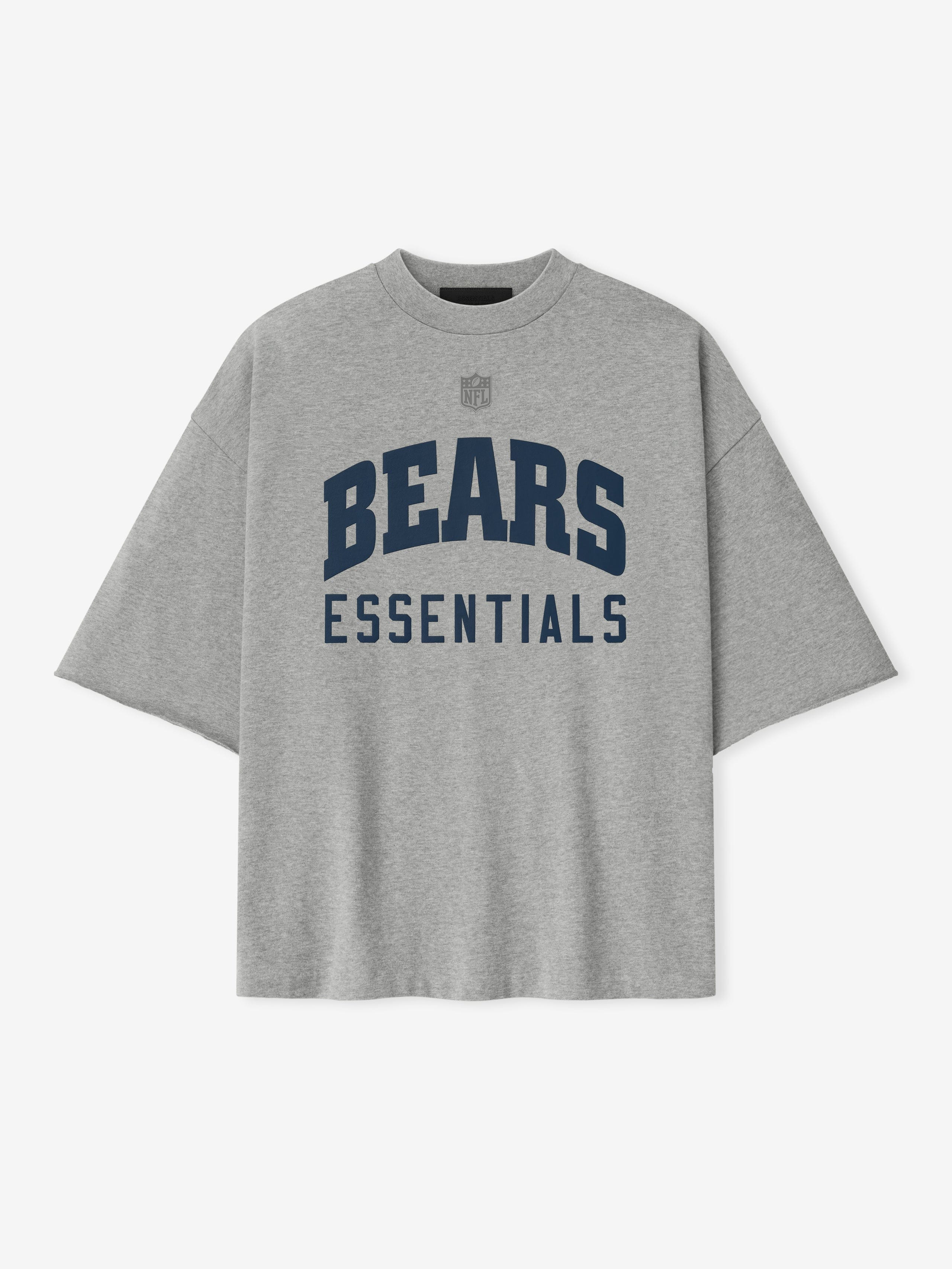 Essentials Bears 90S 3/4 Sleeve Football T-Shirt Concrete Heather/Canyon