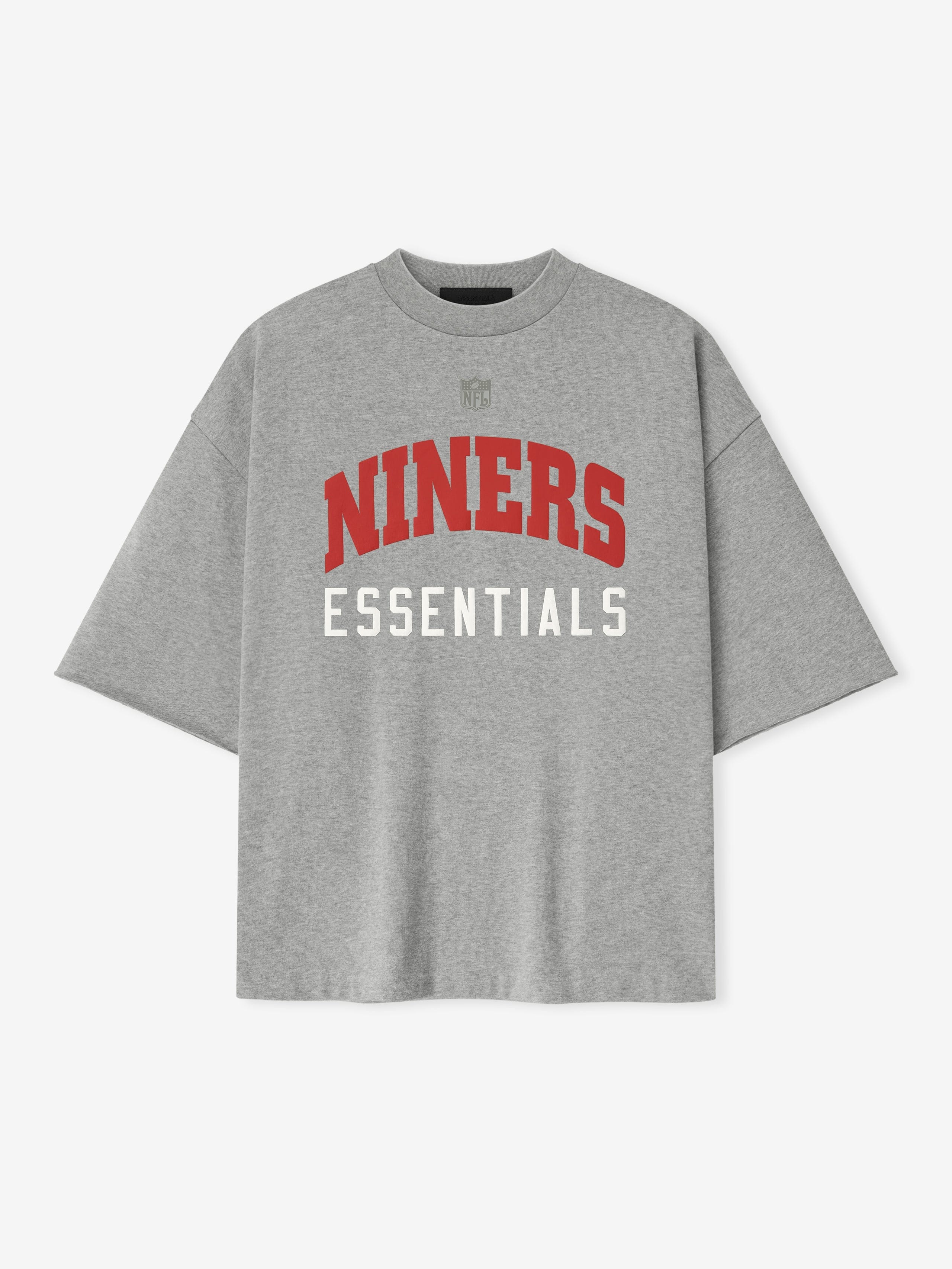 Essentials Forty Niners 90S 3/4 Sleeve Football T-Shirt Concrete Heather