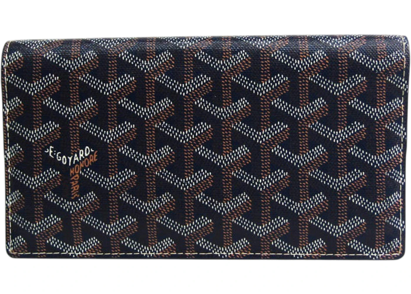 Goyard Richelieu Wallet Goyardine Navy