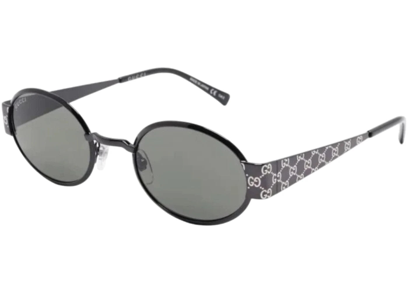 Gucci Oval Sunglasses Ruthenium Grey Gg1854S - 001