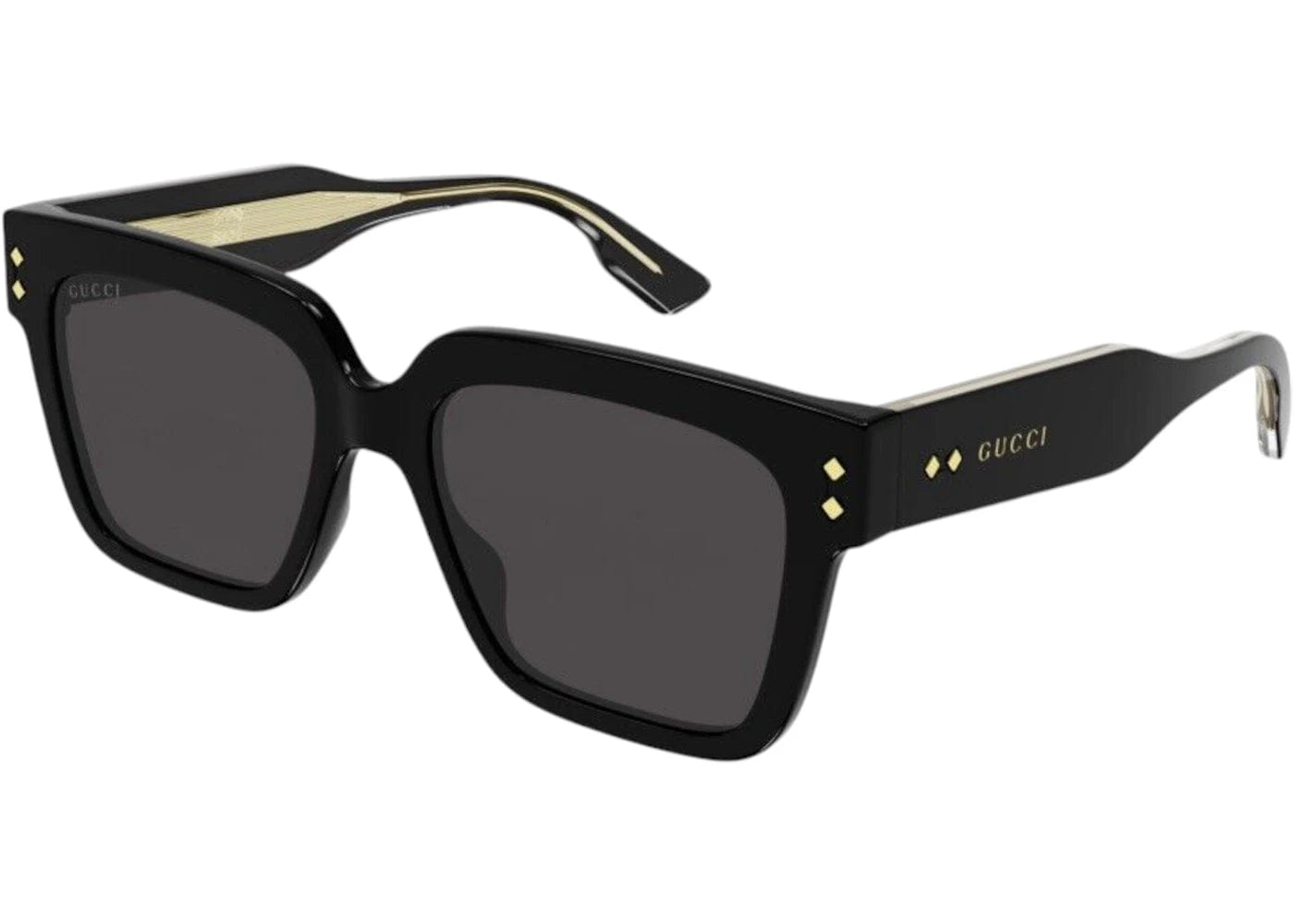 Gucci Square Sunglasses Black Gray Gg1084S - 001 - 54