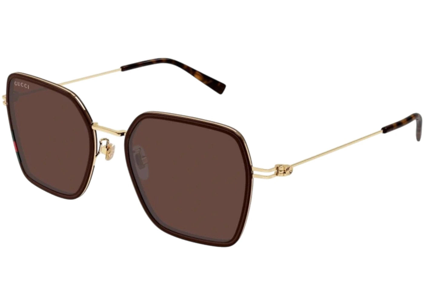 Gucci Square Sunglasses Brown Gold Gg1850Sa - 003