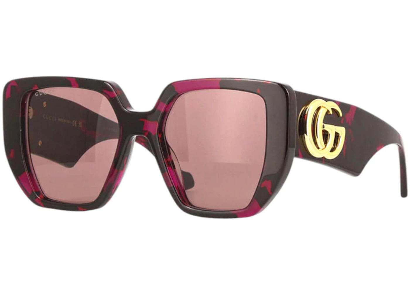 Gucci Square Sunglasses Fuchsia/Havana Gg0956S 008