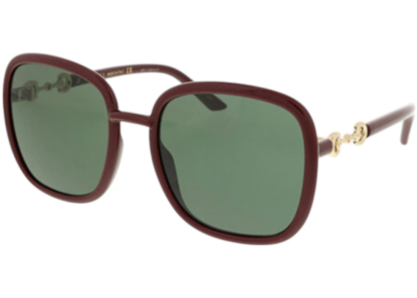 Gucci Square Sunglasses Red Green Gg0893S - 003 - 57