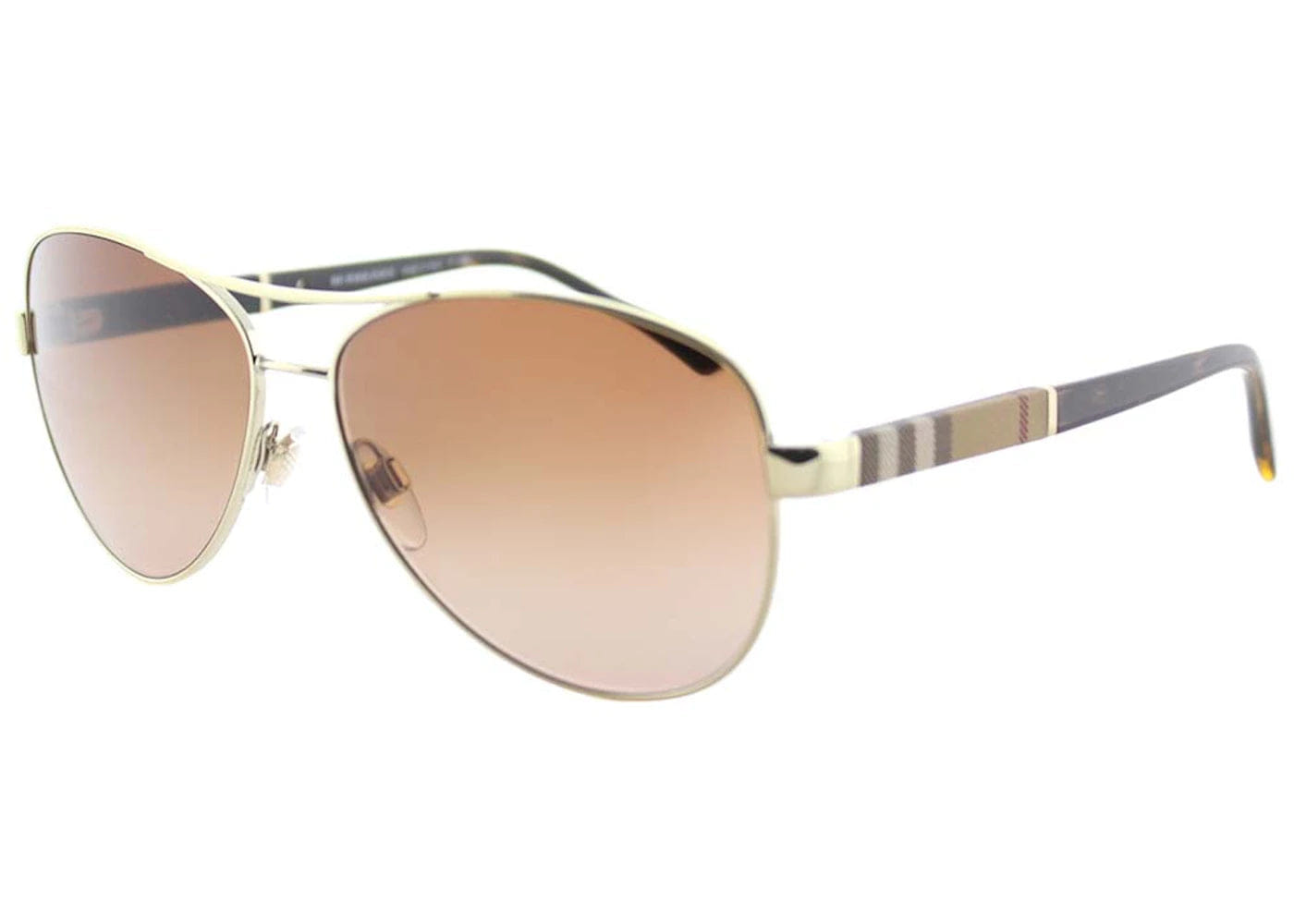 Burberry Aviator Sunglasses Gold Be_3080_114513