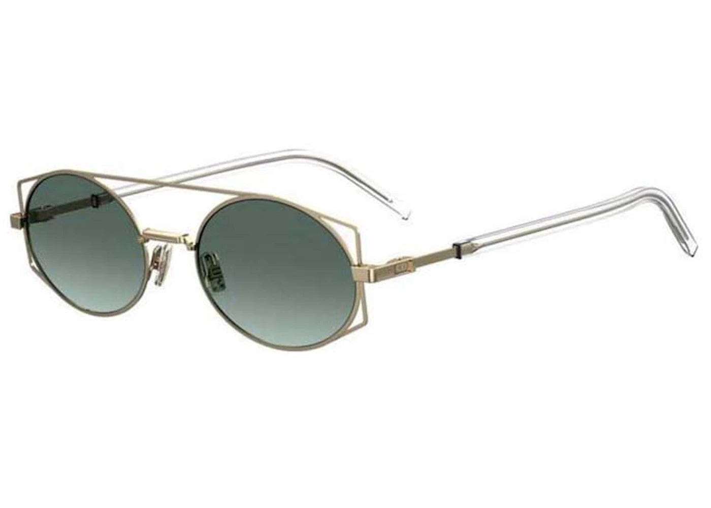 Dior Architectural Sunglasses Gold Green J5G8Z