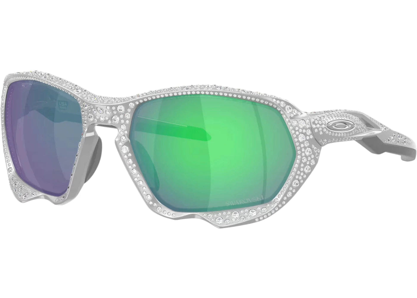 Oakley x Swarovski Plazma Sunglasses Silver