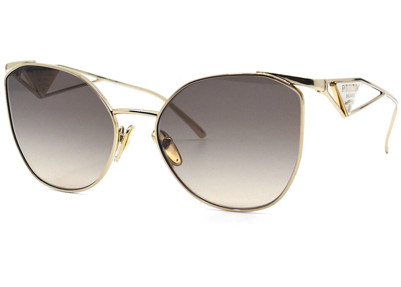 Prada Cateye Sunglasses Gold Pr50Zs - Zvn3D0 - 59