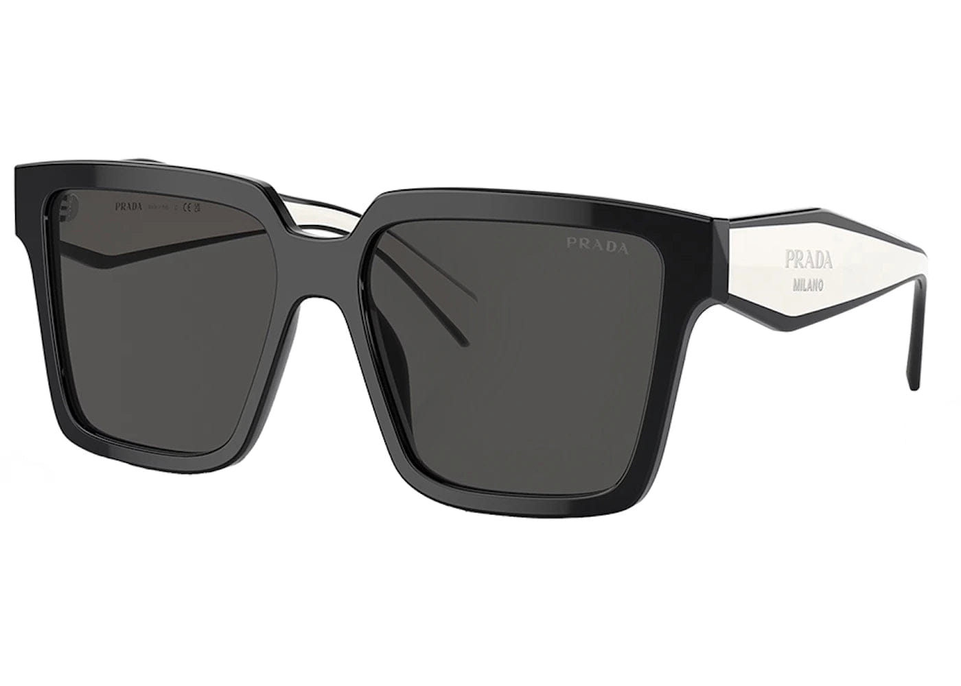 Prada Square Sunglasses Black Pr_24Zs_1Ab5S0_56Mm