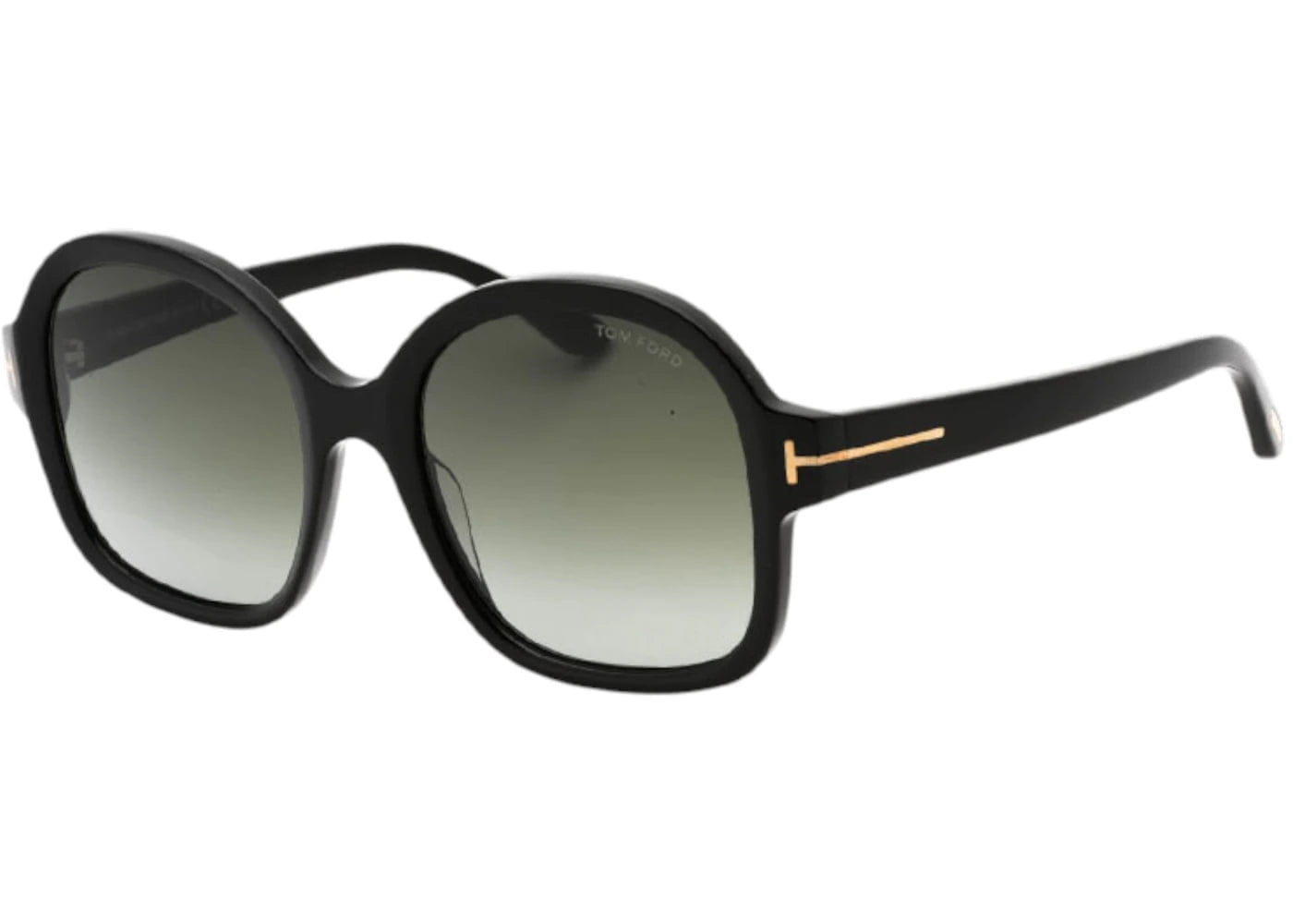 TOM FORD Oval Sunglasses Black Ft1034 01B