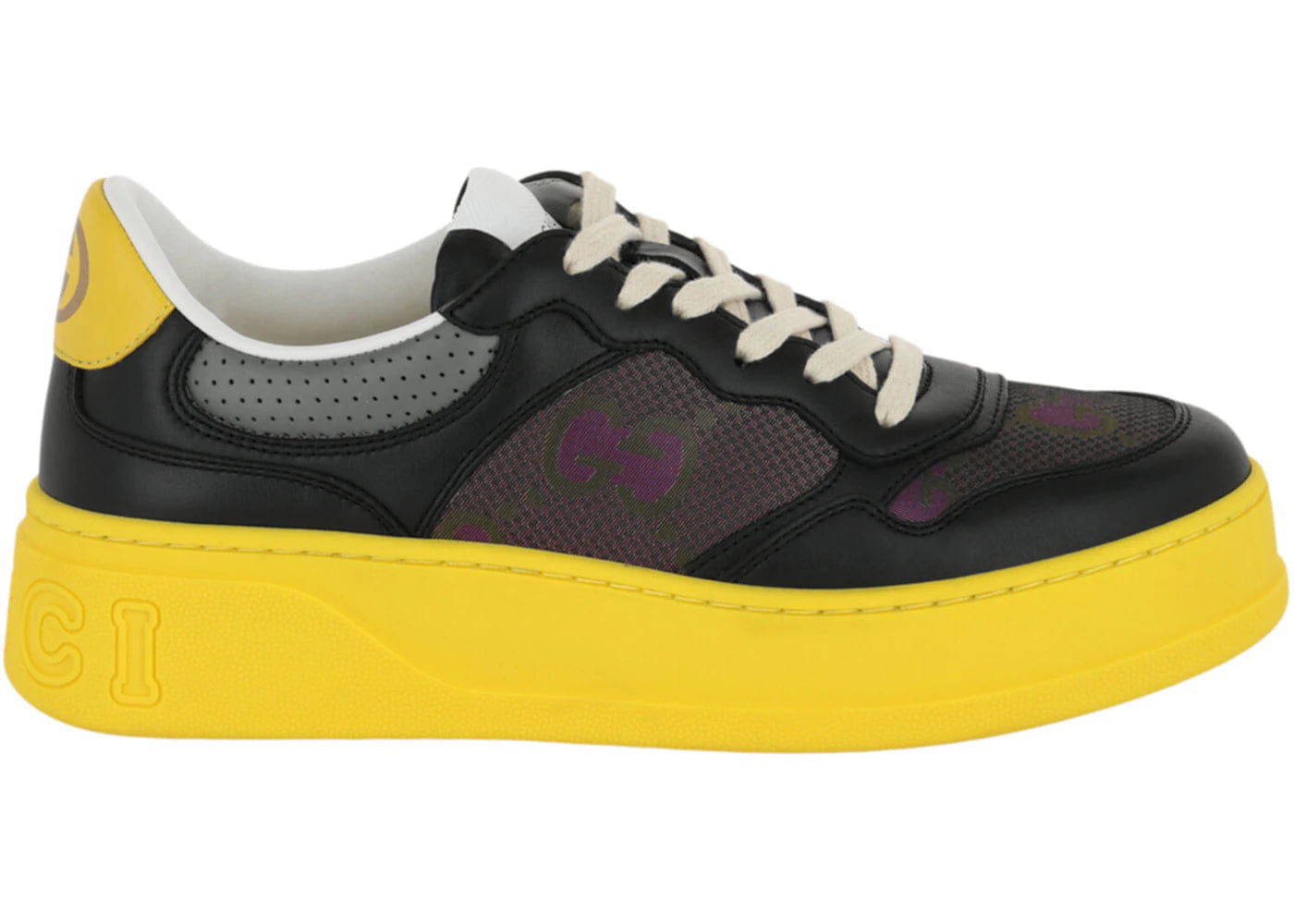 Gucci Gg Dali Low Black Yellow