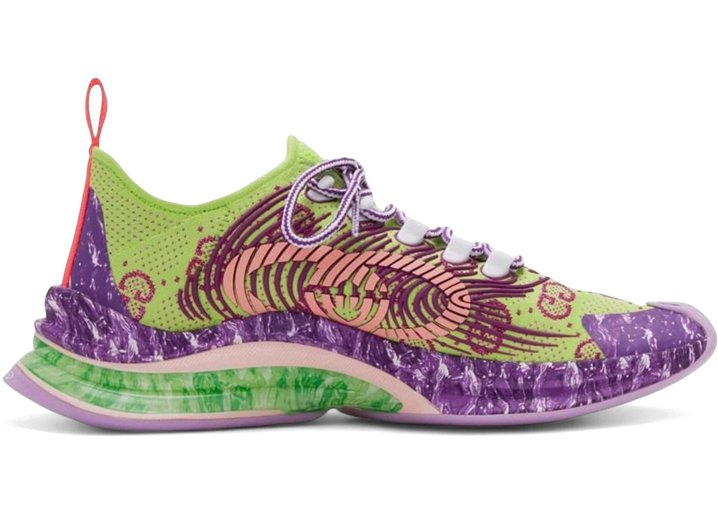 Gucci Run Green Purple Womens