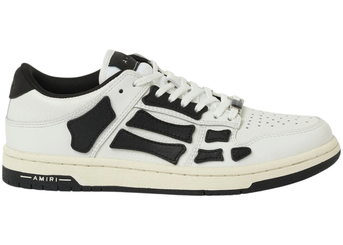 Amiri Skel Low White Black Womens