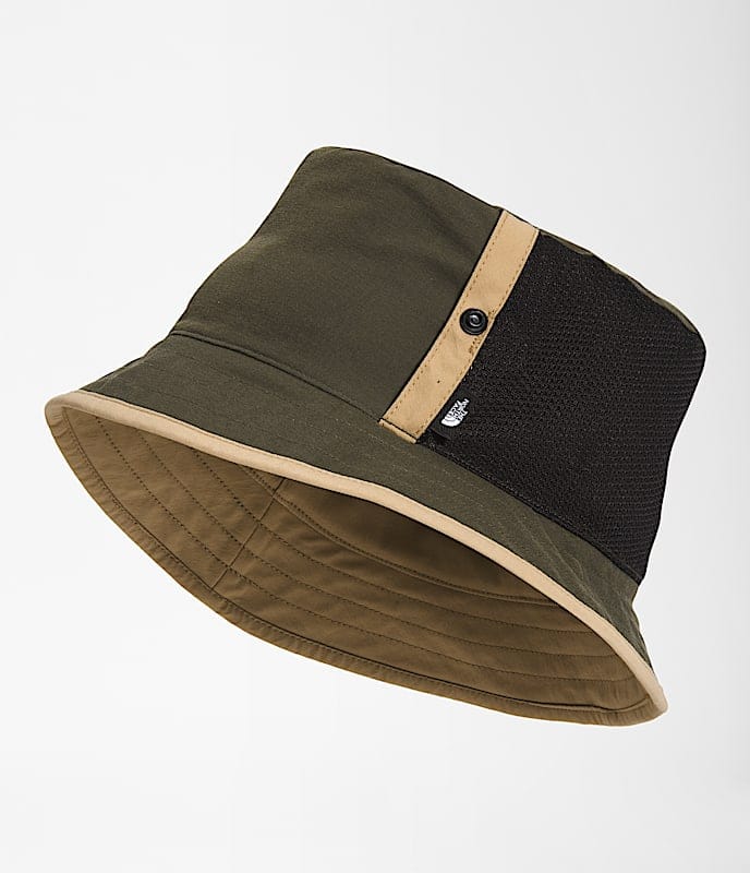 The North Face Class V Reversible Bucket Hat New Taupe Green - Khaki Stone